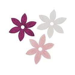 AussieSuperStore Art & Craft Essentials Fabric Glitter Flower 45mm Fabric Glitter Flower 45mm | Artificial Flower Party Decoration 9323823154417 JBE047